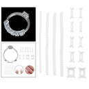 Set of 14 Wedding Invisible Ring Size Reducer for Loose Ring Easy to clean