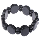 Hand Bracelet Natural Bianshi Beads Black stone Needle Women Men charm fash J Kw