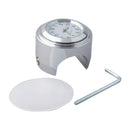 1Pcs 7/8" Waterproof Motorcycle Handlebar Clock Watch Aluminum Luminous White