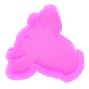 DIY Bull Head Mold Silicone Mould for Keychain Key Ring Pendant Decor Cow He Hn
