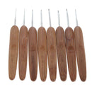 20Pcs Bamboo Crochet Hooks Knitting Weave Needles Set with Case