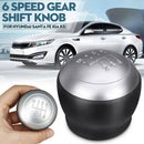 6 Speed Car Mt Leather Gear Shift Knob Lever Shifter Handle Stick for Hyund S8Y5