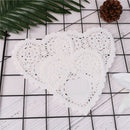 100pcs 5.5" Scrapbooking Hollowed Lace napkins doyleys placemat decoupage papM&E