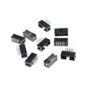 10PCS DC3-10P 2.54mm 2x5 Pin Right Angle Male Shrouded header IDC Socket SEAU