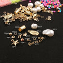 3200Pcs 6mm Flat Round Spacer Bead w/Pendant Kit for Necklace Jewelry Making