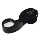 40x 25mm Eyes Optical Glass Loupe Magnifier Magnifying LED Light Q4C9