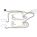 Lp Electric Guitar Pickups Wiring Harness Kit 2T2V 500K Pots 3 Way Switch W O6N9