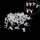 Lot 50Pcs Polish UV Gel Color Pops Display Nail Art Ring Style Nail Tips Natural