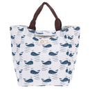 Portable Canvas Waterproof Thermal Insulation Lunch Travel Handbag(Whale)