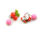 7Pairs Lovely Panada Flower Earrings Clip-On No Pierced Design For Kids Girl FT