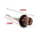 2x 7443 LED Light Bulb Wiring Harness Sockets for Brake Turn Signal Light
