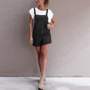 Women Summer Casual Spaghetti Straps Jumpsuits Rompers Ladies Solid Loose S P2L2