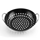 Grill Pan Easy Clean Home Kitchen With Handle Non Stick Round Roasting BBQ Plate