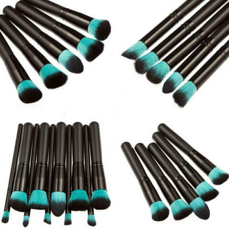 10pcs Women Lady Professional Soft Cosmetic Eyebrow Shadow Makeup Brush Set Kit