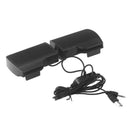 Clip Mini Portable USB Stereo Speaker Soundbar for Notebook Laptop Computer V2C1