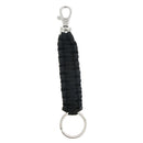 Outdoor Survival Kit Paracord Key Chain Rope Parachute string Lanyard Black