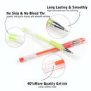 24 Gel Pens with Refills + Carrying Case - 24 Individual Colors (No Duplicates)