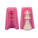 12pcs/set International Chess King Queen Knight Rook Pawn Bishop Fondant MolME