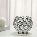 2x Crystal Bling Candle Holder for Wedding Party Dining Table DIY Decoration