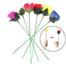 1pcs Torch to Rose Fire Magic Trick Flame Appearing Flower Magic Props To_