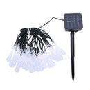 30 LED Solar Power Water Drop String Light Garden Patio Yard Landscape Lamp