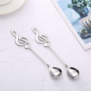 8Pcs Cute Music Theme Tea Stirring Spoon Coffee Spoon Stainless Steel Note  D5M5