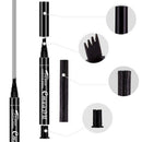 CmaaDU Eyebrow Pencil Waterproof 4 Fork Tip Fine Sketch Enhancer Eyebrow Ta