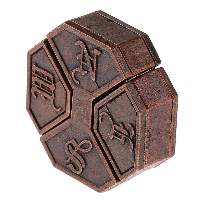 Box Lock Puzzle Classic Metal Brain Teaser IQ Test Toys Mind Game (Level 1)