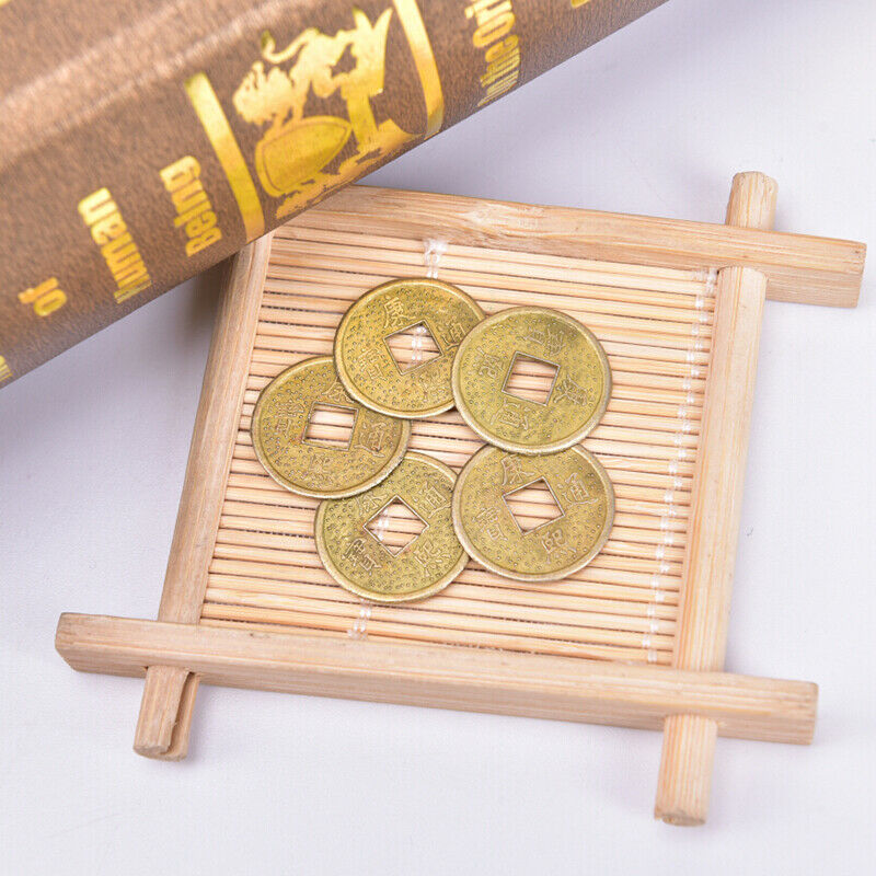 50Pcs Traditional Feng Shui Chinese Coins Lucky Fortune Wealth Jewelry Making  Z