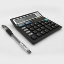 Calculator Battery Solor Powered 12 Digit Electronic Desktop Calculator