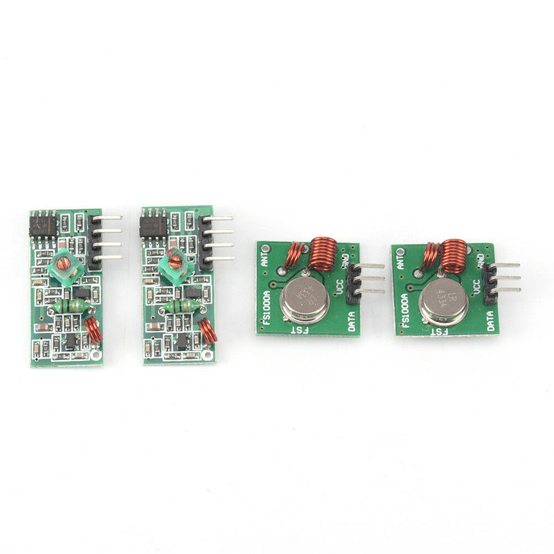2x 433Mhz Wireless RF Transmitter Module+ Receiver Alarm Regeneration Arduino Gw