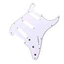 3Ply SSS 11 Holes Strat Electric Guitar Pickguard for FD (White) A