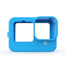 Silicone Camera Protective Case Lens Cap Set for GoPro Hero 9 Hero9 (Blue)