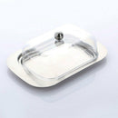 Butter Dish -Container With A Stainless Steel Tray Durable Plastic Cover   ODW