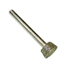 Diamond Grinding Head Short Inverted Conical Carving Tool 8mm