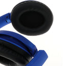 Bluetooth Headphones HiFi Stereo Wireless Headphones SD/TF Card Mode Blue