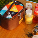 10x BBQ Spice Condiment Bottles Camping Seasoning Jar Tableware Tool W/ Bag