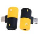 Capsule Pill Type-C Two In One Convert 3.5mm Mobile Phone Headphone Cable Pl Hn