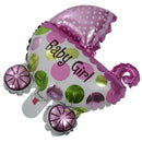 Aluminum Foil Pram Balloon Decoration for Baptism Baby Birthday Party Anniv I3E5