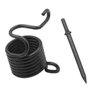 2pcs Pneumatic Parts Round Handle Pointed  Steel Spring Hex Shank