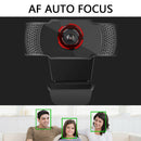 1080P Full HD Web Camera 360 Rotating USB Webcam with Built-in Microphone For PC