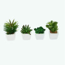 Set of 4 Modern Potted Artificial Succulent Plants-Small sword grass