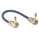 3x 8 inch Guitar Effect Pedal Patch Cables 6.35mm Right Angle Guitar Accessoreis