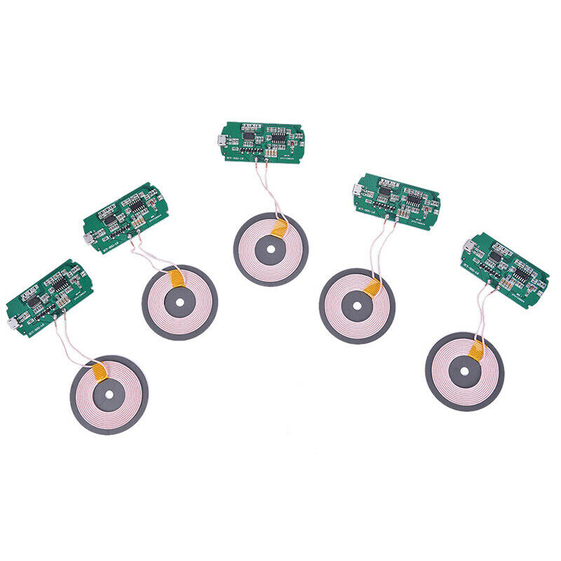 5W Qi DIY Wireless Charger Module PCBA Circuit Board with Coil Charging
