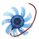 5X(75mm 12VDC Blue Plastic VGA Video Card Cooling Fan Cooler for Computer G5H4)