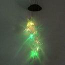 6LED Solar Lamp Outdoor Garden Landscape Yard Colorful Hanging Bells Light