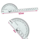 180 degree Protractor Angle Finder Arm Measuring Ruler Stainless Tool Steel