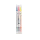 3 Pcs Rainbow Double Write Cute Permanent Highlighter School Markers Supply C6E4
