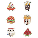 6PCS/Set Mini Enamel Brooch Pins Cartoon CoLJar Pins Badge Women Jewelry Jlj