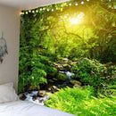 Nature Print Tapestry Wall Hanging Blanket Panel Throw Cover Beach Towel g